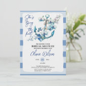 Anker Het knopen van het Nautisch Vrijgezellenfees Kaart (Staand voorkant)