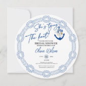 Anker Het knopen van het Nautisch Vrijgezellenfees Kaart (Voorkant)