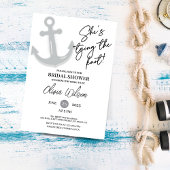 Anker Het knopen van het Nautisch Vrijgezellenfees Kaart