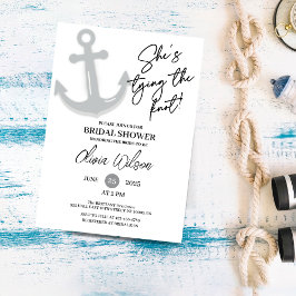 Anker Het knopen van het Nautisch Vrijgezellenfees Kaart