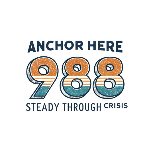 Anker Hier 988 Crisis Support T-Shirt