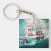 "Anker in het Storm Sleutelhanger (Voorkant)