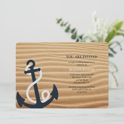 Anker in het Zand Kaart (Staand voorkant)