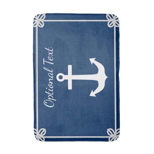 Anker in Lijst Nautisch Badmat (Voorkant Verticaal)