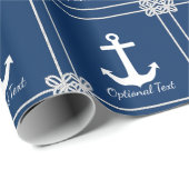 Anker in Lijst Nautisch Cadeaupapier (Rol Hoek)