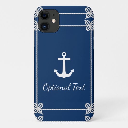 Anker in Lijst Nautisch Case-Mate iPhone Case (Achterkant)