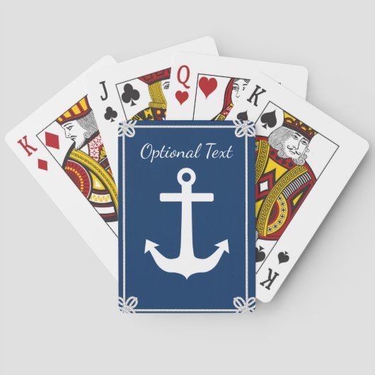Anker in Lijst Nautisch Pokerkaarten (Achterkant)