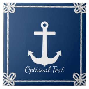 Anker in Lijst Nautisch Tegeltje
