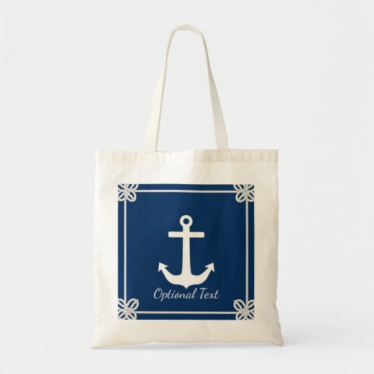 Anker in Lijst Nautisch Tote Bag (Voorkant)