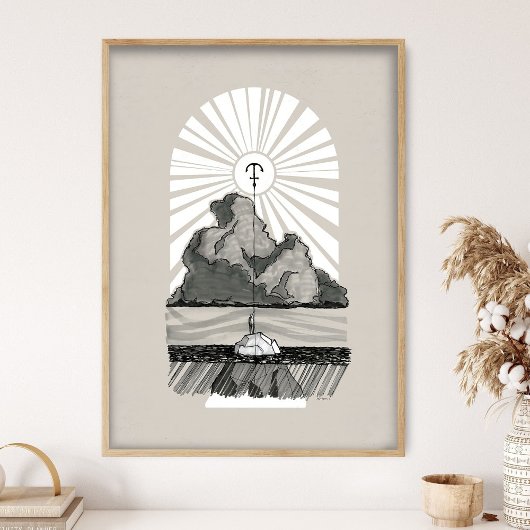 Anker Jezus Kunst, Christus het zek're en vaste An Poster