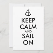 Anker kalm houden en zegel op standaard kaart (Voorkant)