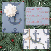 Anker Kerstmis Inpakpapier Vel
