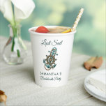 Anker Laatste Zeil Bruidsfeest Naam Papieren Bekers<br><div class="desc">Themakopjes voor vrijgezellenfeest met zeiljacht-thema die je gemakkelijk kunt aanpassen voor je vrijgezellenfeest. Ideaal voor verjaardags- en jubileumfeesten.

TIP: andere bijpassende feestartikelen met dit ontwerp zijn beschikbaar in de winkel en in de collectie hieronder,  om het voor je makkelijk te maken</div>