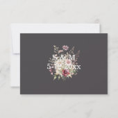 Anker Lente Bloem Bruiloft RSVP kaart (Achterkant)