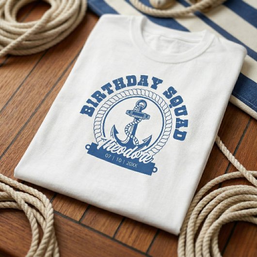Anker Licht Verjaardags-Squad T-shirt