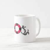 Anker life ring red koffiemok (Voorkant rechts)