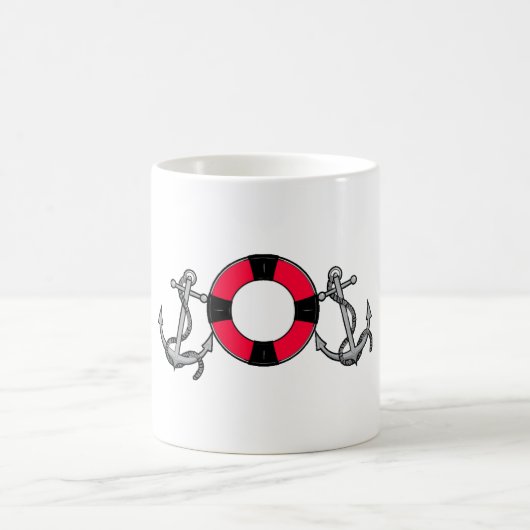 Anker life ring red koffiemok (Center)