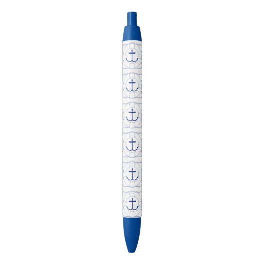 Anker & Life Saver Pen (Donkere afdruk) (Voorkant Verticaal)