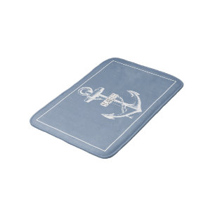  anker lijst stoffig blauw-nautisch badmat