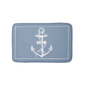 anker lijst stoffig blauw-nautisch badmat (Voorkant)