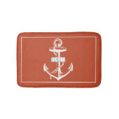  anker lijst terracotta nautical badmat (Voorkant)