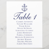 Anker Marine Blauw Nautische Trouwstoel Grafiek (Voorkant)