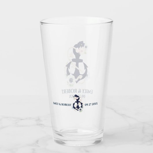 Anker marineblauw-blauw-zeebootanker glas (Achterkant)