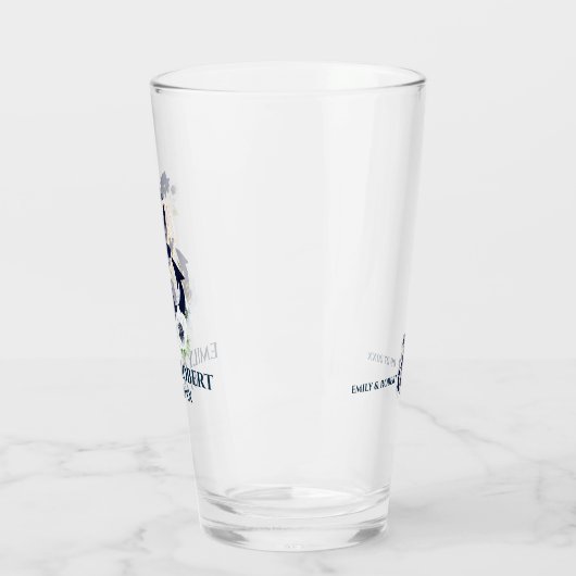 Anker marineblauw-blauw-zeebootanker glas (Links)