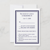 Anker Marineblauw Omlijst 2V RSVP Menu (Achterkant)