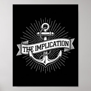 Anker Maritiem De Implicatie Zeevaart Zeilen G Poster