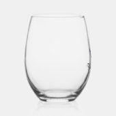 Anker met bootlijn wijnglas zonder voet (Rechts)