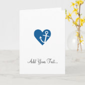 Anker met Hart Kaart (Gele Bloem)