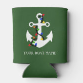 Anker met kerstlampjes blikjeskoeler (Achterkant)