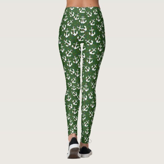 Anker met kerstlampjes leggings (Achterkant)