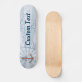 Anker met ketting persoonlijk skateboard (Voorkant)