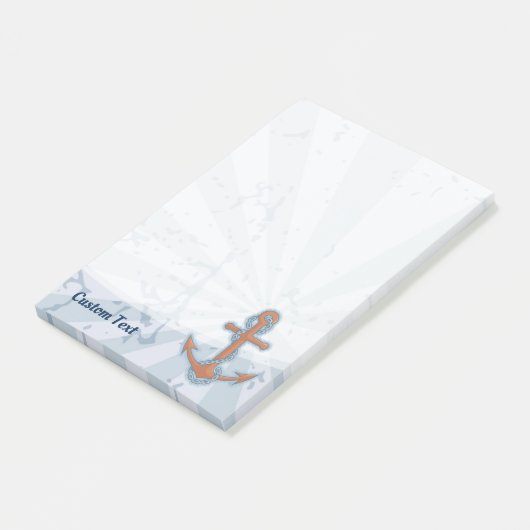 Anker met ketting post-it® notes (Schuin)