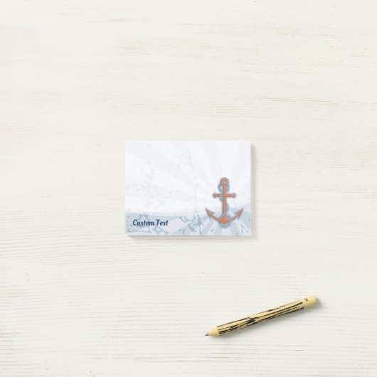 Anker met ketting post-it® notes (Op bureau)