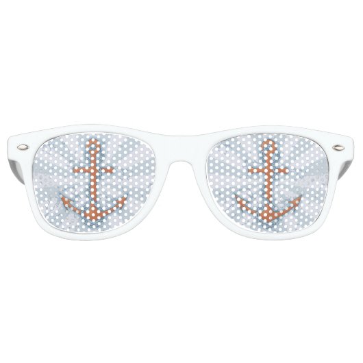 Anker met ketting retro zonnebril (Voorkant)