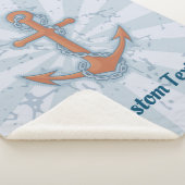 Anker met ketting sherpa deken (3/4)