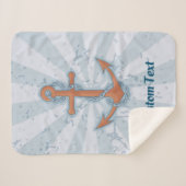 Anker met ketting sherpa deken (Voorkant (horizontaal))