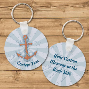 Anker met ketting sleutelhanger