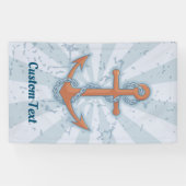 Anker met ketting spandoek (Horizontaal)
