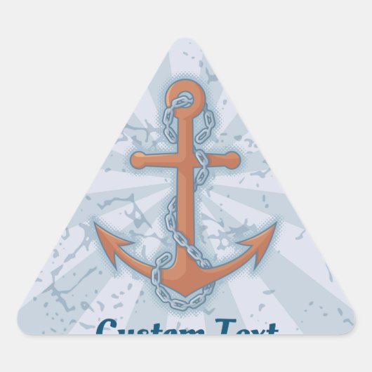 Anker met ketting sticker (Voorkant)