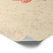 Anker met koraal uit het verleden poster (Hoek)