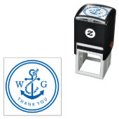 Anker met touw monogram dank je  zelfinktende stempel (In situ)