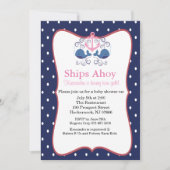 Anker met walvissen voor tweelingse Baby shower Kaart (Voorkant)