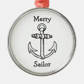 anker metalen ornament (Voorkant)