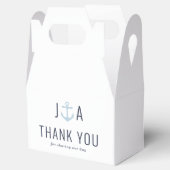 Anker Monogram nautische bruiloft Bedankdoosjes (Geopend)