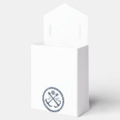 Anker Monogrammen, Nautische huwelijksgunst doos Bedankdoosjes (Geopend)