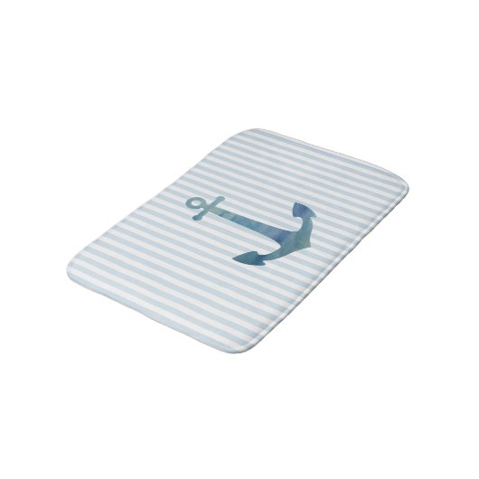 Anker Nautical Stripe Bath Mat (Gekanteld)